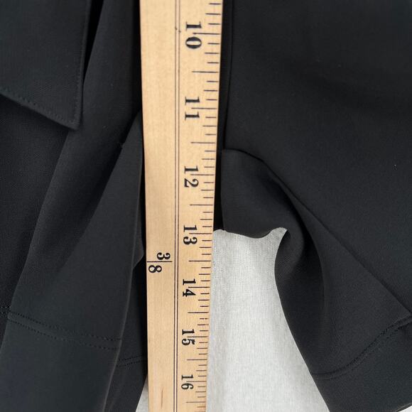 LULULEMON Noir Short 5.5” Womens 4 Black High Rise Pleated Elastic Tie Waist - Picture 14 of 14